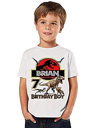 Miniatura 2 de Personalized Jurasic Birthday Shirt, Add Any Name and Age, Custom Shirts for a Jurasic Birthday Party, Family Matching Shirts.