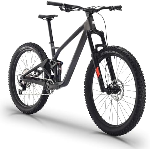 SAVADECK Carbon Fiber Soft Tail Mountain Bike All Terrain Suspension Off-Road Fox Front Fork and Adult Racing, Firepower Orange-M6100-12 Speed (Gray, 29 * 15.5)