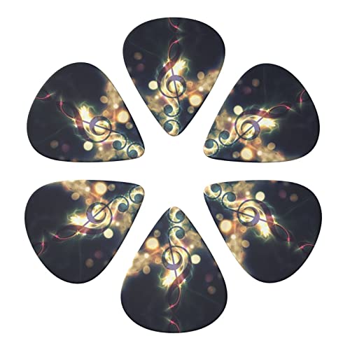 Lot de 6 médiators note de musique pour guitare acoustique, guitare électrique, basse, ukulélé – fins, moyens et épais. - Les Beatles, Paul McCartney, John Lennon, RIngo Starr, George Harrison Lot de 6 médiators note de musique pour guitare acoustique, guitare électrique, basse, ukulélé - fins, moyens et épais. – Image 5
