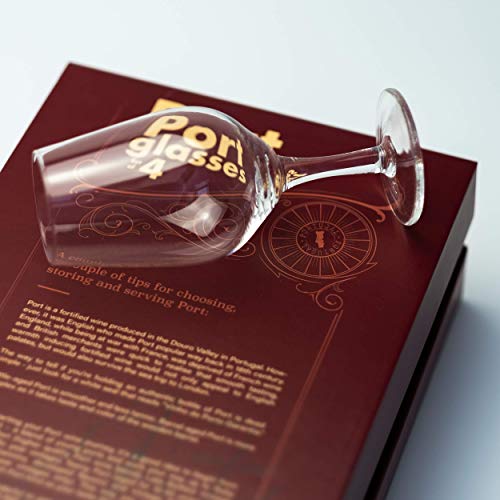 Port And Dessert Wine, Dry Sherry, Cordial, Aperitif Tasting Glasses | Set Of 4 Small Crystal 7 Oz Sippers | Mini Short Stem Nosing Taster Copitas | After Dinner Drink Glassware #TOP6