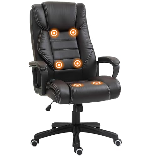 Vinsetto Fauteuil Bureau Massant Ergonomique