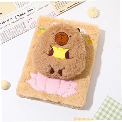 Peluche Capybara Journal A5 de qualité supérieure au toucher doux
