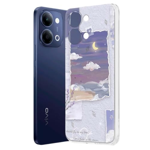 Image of Soft Silicon Slimfit Back Cover for Vivo Y11 5G, Stylish Printed Back Cover for Vivo Y11 5G -D2152