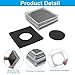 Waziaqoc 40 Pack Coin Holder Set with 5 Sizes (20/25/30/35/40mm) - Clear Plastic Case with Black Gaskets, for Coin Collection Supplies and Organizing Silver Dollars