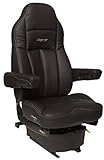 Legacy Air-ride Seat (Low Suspension) | Black DuraLeather + Adjustable with D2 Foam Technology
