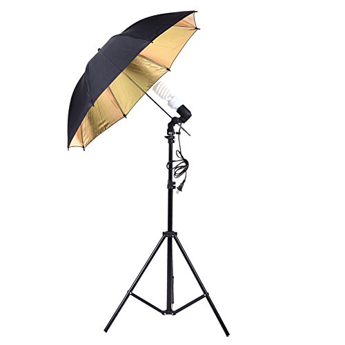 image for Andoer Photography Umbrella Continuous Lighting Kit - 6.6ft x 10ft Bac