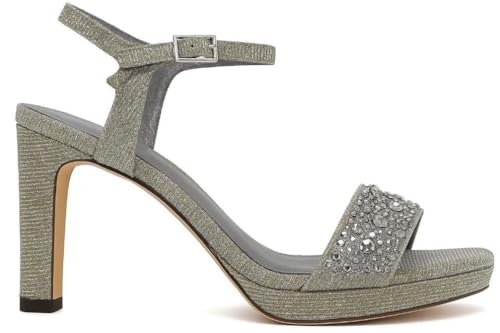 Menbur Sandalia de Fiesta 26136 en gris para mujer - Mujer color: gris talla: 36