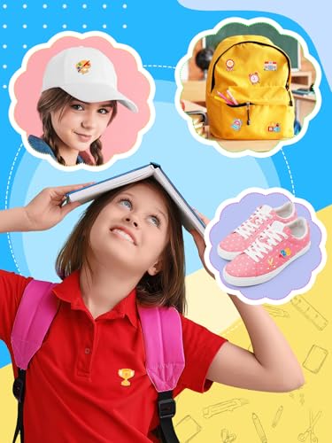 Image of JUNEBRUSHS 28PCS Back to School Enamel Pins Cute Brooch Pins | Welcome Back to School Party, Classroom Favor Supplies, Exchange Gift Clothes Hat Accessories