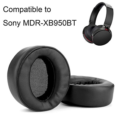 WADEO Replacement Ear Pads Earpads Cup Cover Memory Foam Cushion for Sony MDR-XB950BT