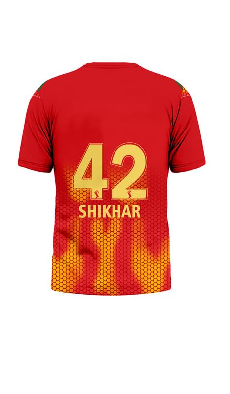 Image of Sports India IPL Cricket Team T Shirt Jersey for (Kid's, Boy's & Mens) New 2024 L812
