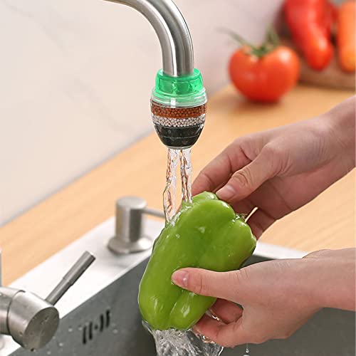 3 Pack Faucet Mount Filters, Faucet Water Filter Tap Water Purifier For Faucet Kitchen Bathroom Sink Filter Filtration Activated Carbon Removes Chlorine Fluoride Heavy Metals Hard Water #TOP4