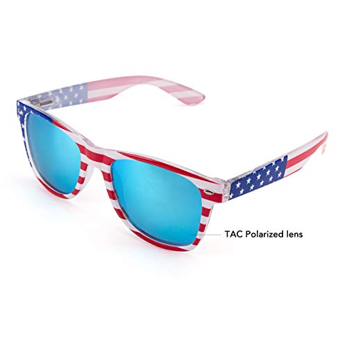 Gladvision 43528-25416 Polarized Classic Unisex American Flag Usa Patriot Sunglasses thumb #2