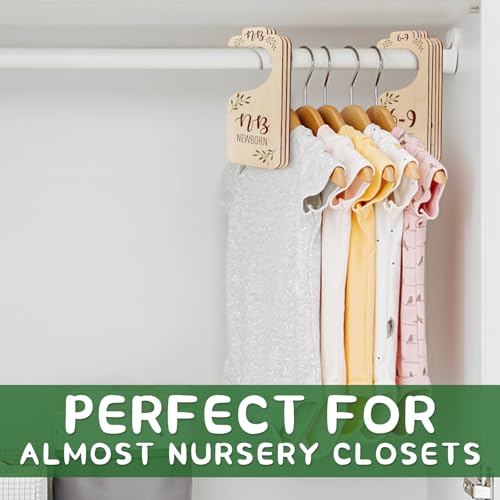 Save 50% on Baby Closet Dividers - Set of 8 Wooden Organizers - Image 6