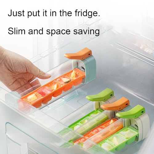Molde para cubitos con asa, 6 compartimentos, naranja miniatura 4