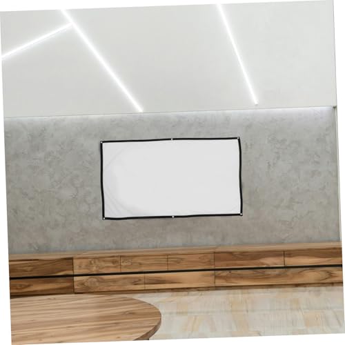 Écran de projection pliable 72 pouces Uonlytech en polyester blanc pour intérieur x2