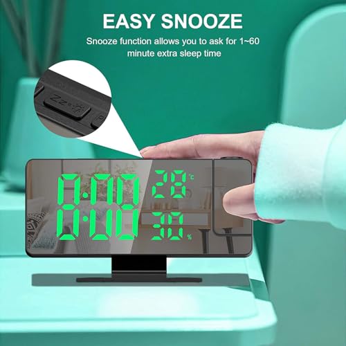 Generic Digital Projection Alarm Clock With Temperature And Humidity Display thumb #6