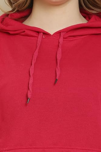 Image of CANIDAE Women's Sweatshirt & Hoodies, Fleece Material Full Sleeves, Women Winter Wear, Hooded Neck Regular Fit Long Sleeve Womens Sweatshirt || Small to 12XL || Plus Sizes ||