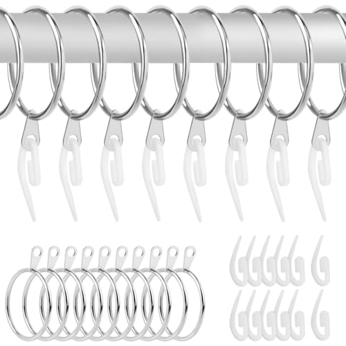 Anillos para cortinas de metal BAITNO para renovar y colgar las cortinas del salón y dormitorios
