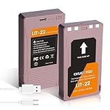 GKUGEYGO 2 Pack LIT-22 Battery 5700mAh Rechargeable Lithium Battery for SPYPOINT Trail Camera - Compatible with Flex-M, Flex G-36, Flex-Plus, Flex-S Cellular Trail Cameras