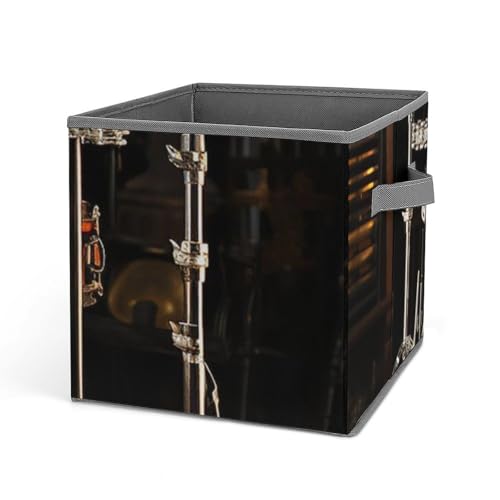 Cube de rangement pliable rigide doté d'une poignée solide