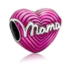 Pink Heart Mama Charm