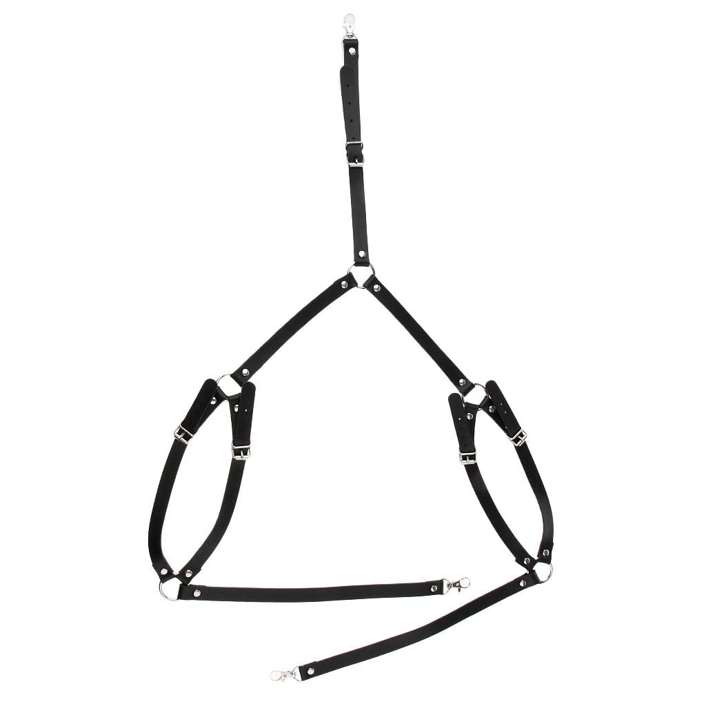 Mens Artificial Leather Suspenders Business Shirt Braces for Pants Trousers|Clothing Shoes & Accessories | Mens Accessories | Suspenders Braces-image-13