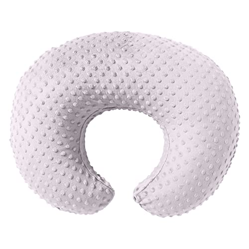 Image of Witeasy Breastfeeding Pillows, Nursing Pillow with Removable Cover, Ergonomic Nursing Essentials for Bottle and Breast Feeding, Machine Washable Baby Donut Pillow (Minky Dot-Purple)…
