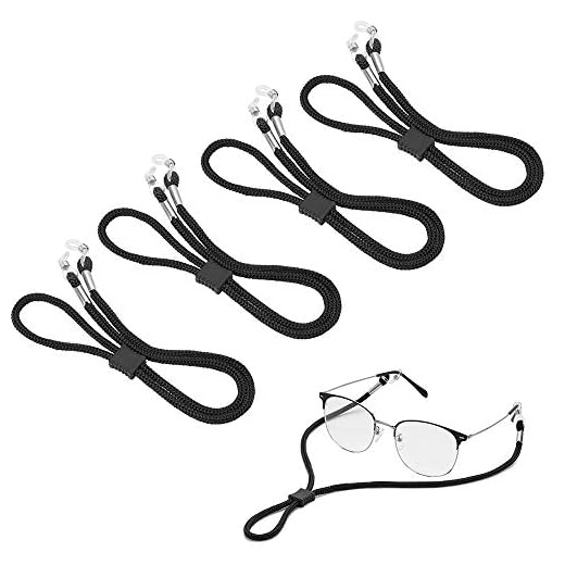 SCWJTF 4PCS Premium Nylon Eyeglass Straps, Adjustable Eyewear Retainers, Anti-slip Eyeglass Chains Lanyard, Sport Sunglass Retainer Holder Strap for Men and Women's, with Free 3 Gifts