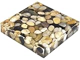 Handmade River Stone Flat Paperweight, Unique Rock Paperweights for Desk, Decorative Paper Weights