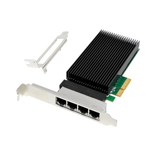 Tarjeta de red PCIe con 4 puertos de 2.5Ghz y controlador I226 para servidores y escritorios compatible con 2500BASE