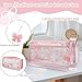 TASOMUTY 1Pcs Bow Pencil Case, Bow Pencil Pouch With Bow Pendant, Gifts Featuring Cute Designs, Cute Makeup Bag For Women(Pink)