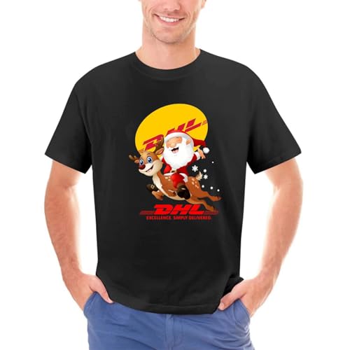 lalakeLALART6 Santa-Claus-Riding-Reindeer-DHL-Excellence-Simply-Delivered-Shirt