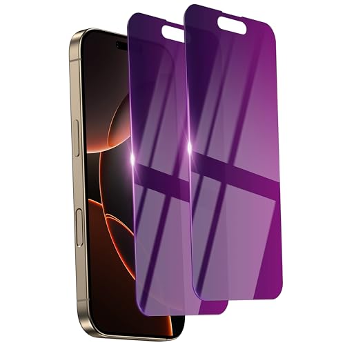 Ifaeveus 2 Pack Privacy Screen Protector for iPhone 16 Pro Max Tempered Glass 6.9inch Private Saver Anti-Spy Eye Protection Anti-Scratch Full Coverage