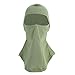 Demeras Masque Facial Écran Solaire extérieur Casque de Sport Masque Multifonctionnel d'absorption d'humidité Masque Complet pour Les Sports de Plein air(Vert Pois)