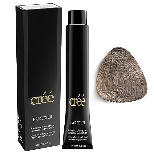 Cree Professional 9.11 - Intense Ash Very Light Blond Permanent Hair Color - Long Lasting, Rich Vibrant - Gray Coverage 100ml - 3.4 fl.oz.