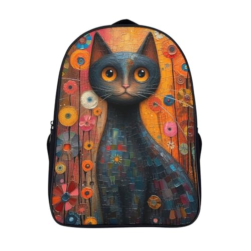 Mochila para niños de gato 3D ideal para el regreso a la escuela y viajes infantiles de 40x28x16cm
