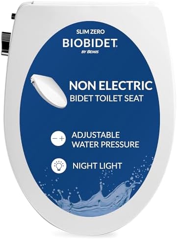 Bio Bidet Slim Zero Non Electric Bidet Toilet Seat Elongated, Low...