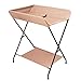 Wickeltisch Falten, Tragbare Windelstation mit Sicherheitsgurten Kleinkind Säuglingskinderzimmer Aufbereiter Organisator für 0-24 Monate Baby (Color : Khaki, Size : A)