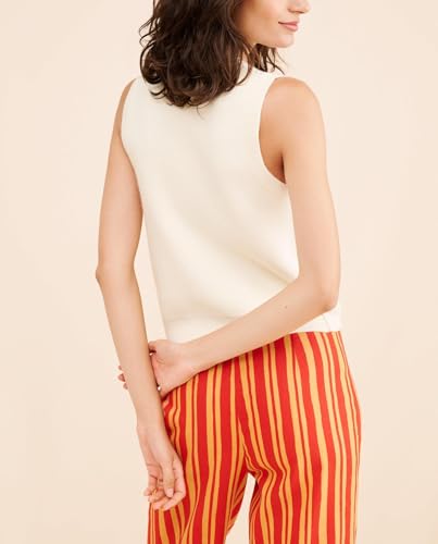 Women Graphic Sweater Vest Y2k Sleeveless Lobster Pullover Top Crew Neck Lightweight Fall Knit Tank Top4