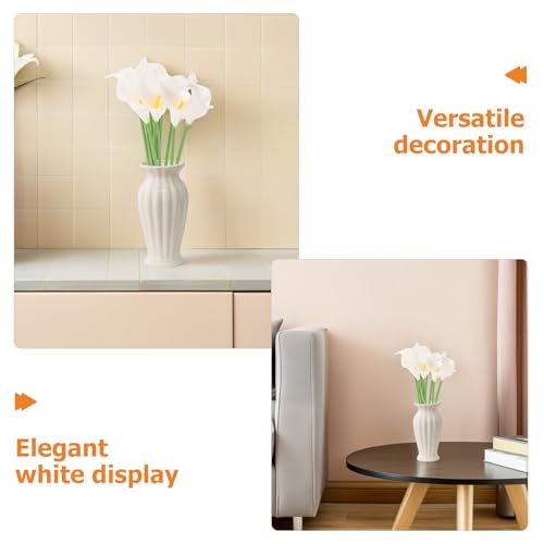 Fleurs artificielles de calla en PU blanches pour bouquet et composition