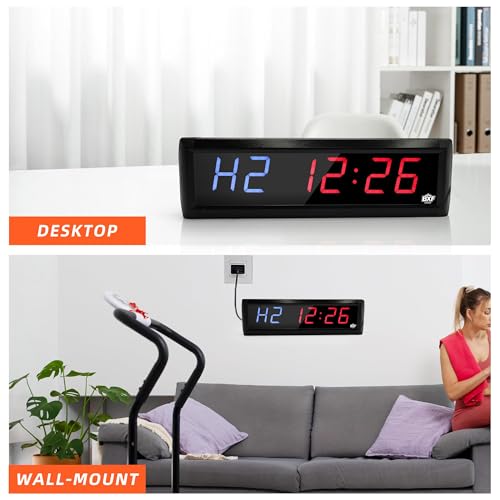 Temporizador Grande de Gimnasio LED Digital con Control Remoto miniatura 4