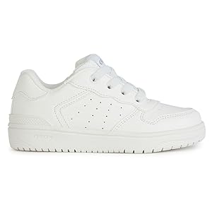 Geox J Washiba Girl D, Scarpe da Ginnastica, Bianco, 38 EU
