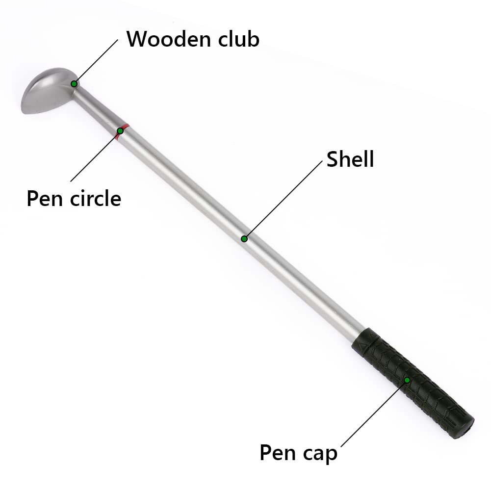 Golf Pen Set with Flag, Mini Golf Club Pen, 3 Pen Holders, 4 Balls, 9 Refills