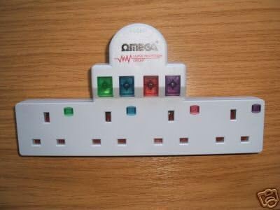 Omega 4 way plug adaptor - surge protected circuit [Electronics ...