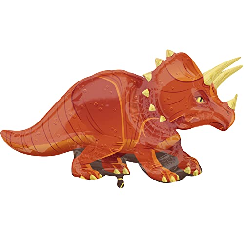 Ballon en aluminium triceratops Amscan 107 x 61 cm deco fete dinosaure 3224901