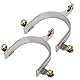 Sporen aus Edelstahl Retro Pferdesporen, 8 cm Innendurchmesser, Western Sporen, Pferdestiefel Sporen, Western Edelstahl Roping Sporen mit Messing Zahnrad Sporen Dekoration