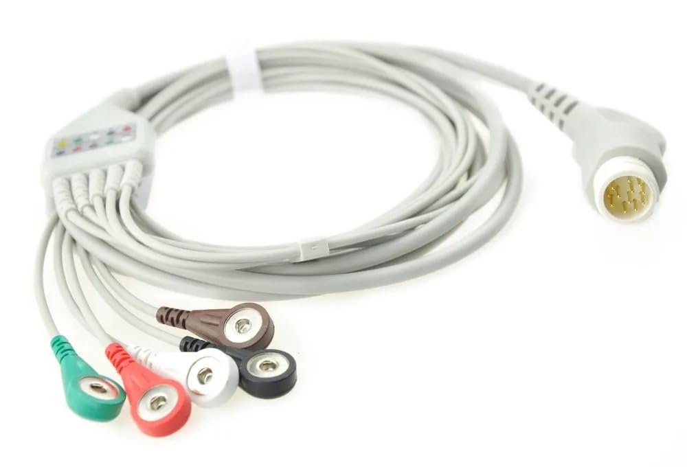 ECG Cable with 5 Leads, Button Type-picture-26