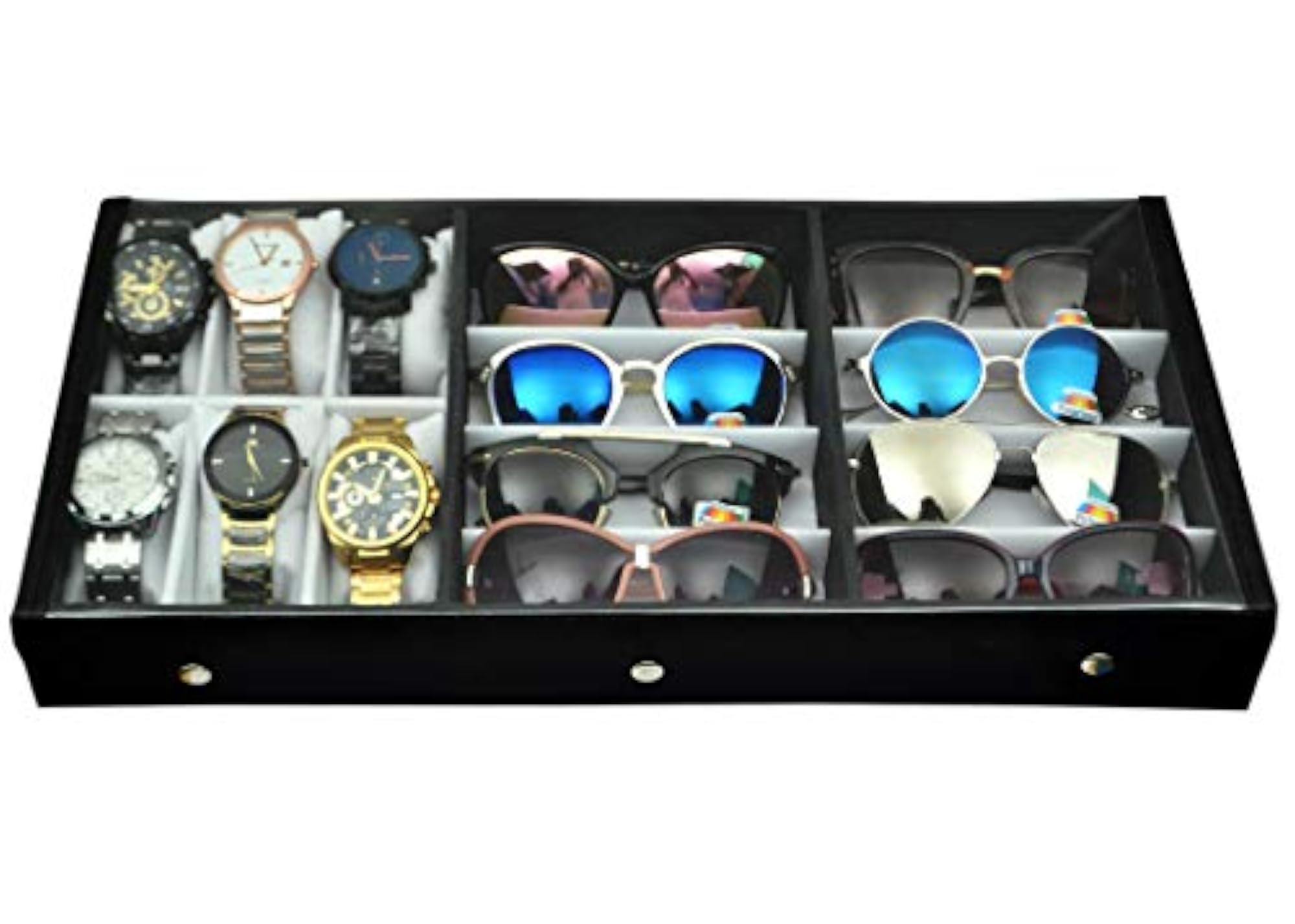 Wooden & Cotton Storage Compartment Organizer Box