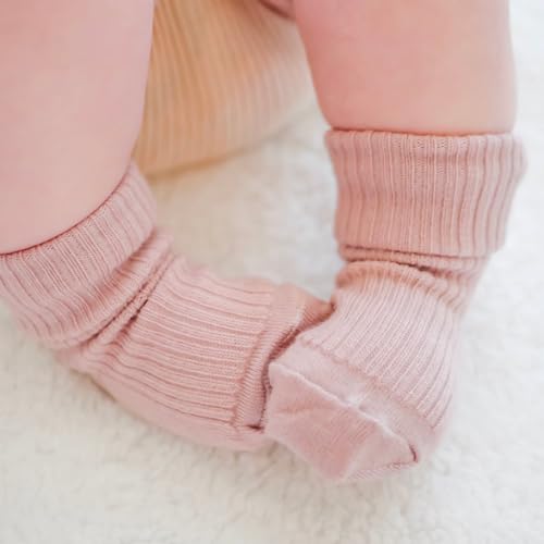 Woolino Wool Baby Socks, Washable Merino Wool Infant Toddler Kids Socks, Newborn to 8 Years (Pack of 3)4