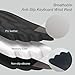 Angel Wing Wrist Rest,Cute Wrist Rest for Keyboard and Mouse,Hand Rests Set Include Ergonomic Keyboard & Mouse Hand Rest and Coaster,Filled Resilient Memory Foam,for Work,Study,Gaming (Black)